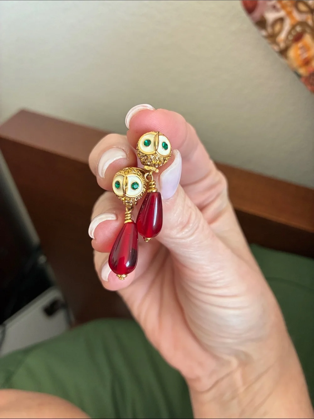 Kate Spade New York Night Bird Owl Drop Earrings